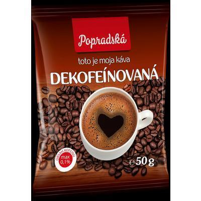 KÁVA MLETÁ DEKOFEÍNOVANÁ 50g POPRAD