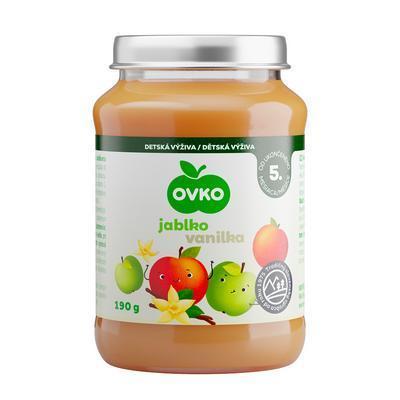 DETSKÁ VÝŽIVA JABLKO-VANILKA 190g OVKO OD 5.MESIACA