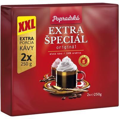 KÁVA MLETÁ EXTRA ŠPECIÁL 2x250g POPRAD
