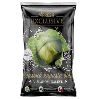 KAPUSTA KVASENÁ BIELA 500g BEZ KONZERVANTOV SÁČOK FRESH EXCLUSIVE