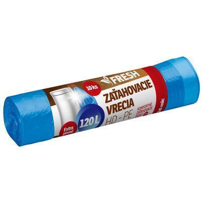 VRECIA NA ODPAD 120l 10ks HDPE 16mi 70×105 ZAŤAHOVACIE FRESH