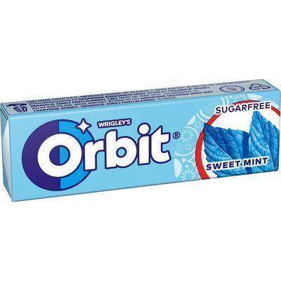 ŽUVAČKY ORBIT SWEET MINT 14g DRAŽÉ BIELE
