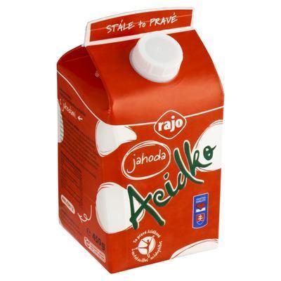 MLIEKO ACIDKO JAHODA 450g RAJO