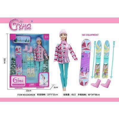 HRAČKA BÁBIKA 30cm – ZIMNÉ ŠPORTY #GN3992