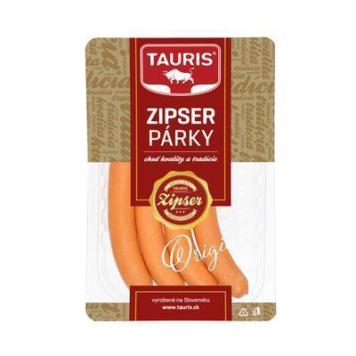 PÁRKY ZIPSER OA 165g 71% PODIEL MÄSA TAURIS BEZLEP