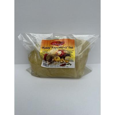 LISTY KAPUSTOVÉ KVASENÉ 1200g / PP 1000g