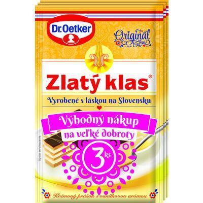 PUDING ZLATÝ KLAS 3ks 120g OETKER