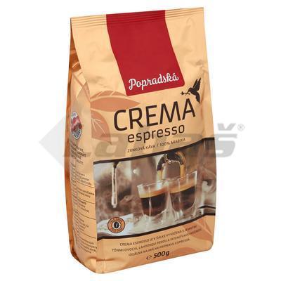 KÁVA ZRNKOVÁ CREMA ESPRESSO 500g POPRAD