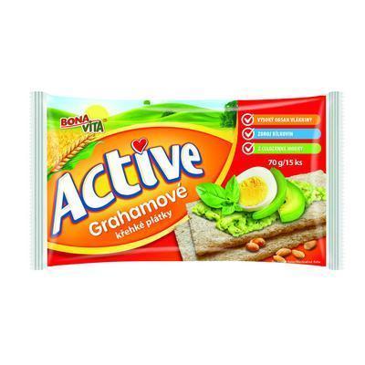 CHLEBÍK PLÁTKY KREHKÉ GRAHAM 70g ACTIVE