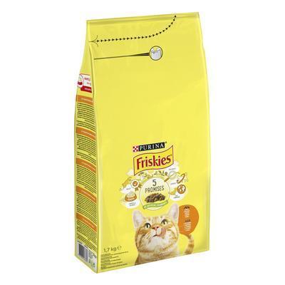 GRANULE MAČKA FRISKIES S KURAŤOM A ZELENINOU 1,7kg