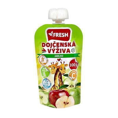 DETSKÁ VÝŽIVA JABLKO BEZ CUKRU 100g FRESH KAPSIČKA BEZLEP