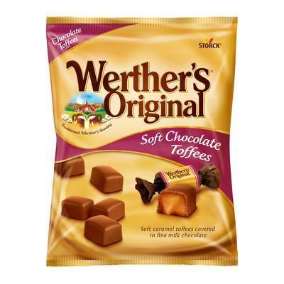CUKRÍKY WERTHER´S ORIGINAL CHOCOLATE TOFFEES 70g STORCK