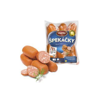 ŠPEKAČKY Z VIJOFELU MALÉ OA cca 500g /VÁHA/ 75% PODIEL MÄSA VIJOFEL BEZLEP