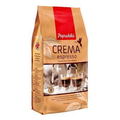 KÁVA ZRNKOVÁ CREMA ESPRESSO 1kg POPRAD