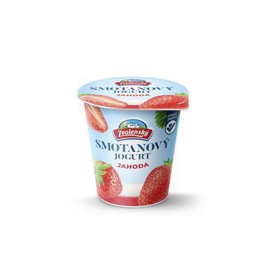 JOGURT SMOTANOVÝ JAHODA 145g ZVOLENSKÝ