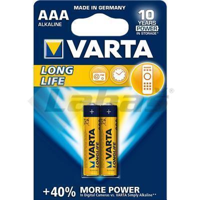 BATÉRIA VARTA LONGLIFE MICRO LR03 1,5V AAA 2ks BLISTER -4008496594726