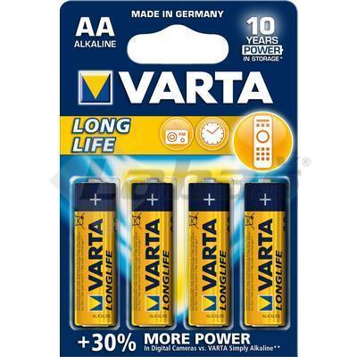 BATÉRIA VARTA LONGLIFE EXTRA 4106 LR6 1,5V AA 4ks BLISTER -4008496525157