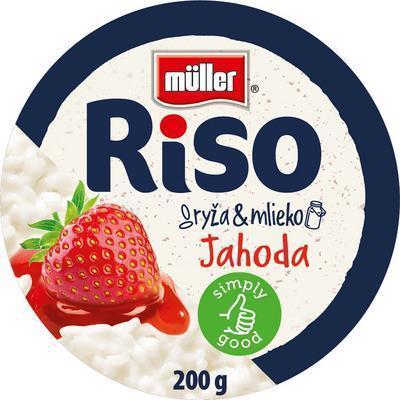 RYŽA MLIEČNA JAHODA 200g MULLER