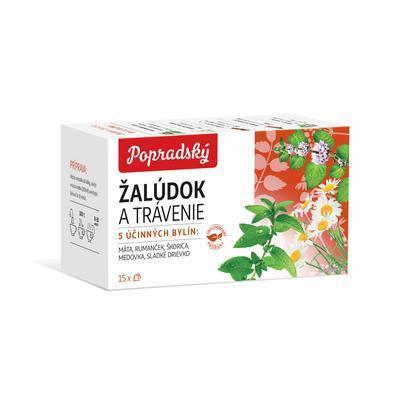 ČAJ BYLINNÝ ŽALÚDOK A DOBRÉ TRÁVENIE 22,5g POPRAD