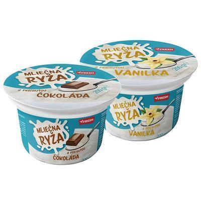 RYŽA MLIEČNA ČOKOLÁDA/VANILKA 200g FRESH