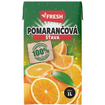 DŽÚS POMARANČ 100% 1l FRESH