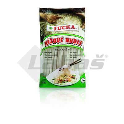 CESTOVINY REZANCE RYŽOVÉ 240g LUCKA 3mm BEZLEP