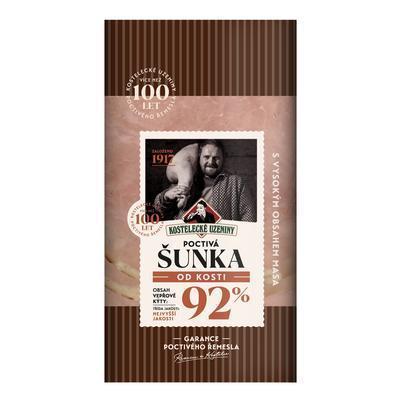 ŠUNKA POCTIVÁ OD KOSTI 100g KOSTELECKÉ UZENINY