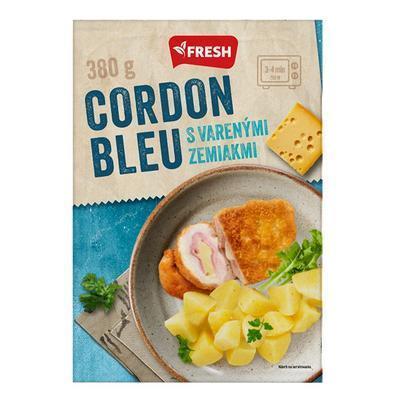 HOTOVÉ JEDLO CORDON BLUE, VARENÉ ZEMIAKY 380g FRESH