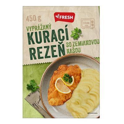 HOTOVÉ JEDLO KURACÍ REZEŇ VYPRÁŽANÝ ZEMIAKOVÁ KAŠA 450g FRESH
