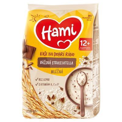 KAŠA DETSKÁ MLIEČNA RYŽOVÁ STRACCIATELLA 210g HAMI