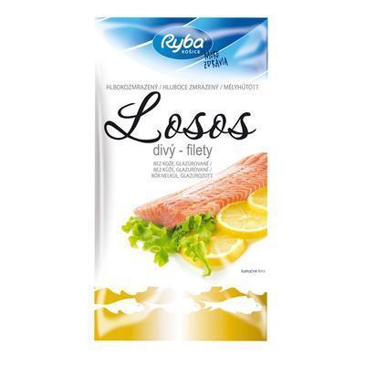 MRAZENÉ FILETY LOSOS DIVÝ 500g EXCLUSIV BEZ KOŽE RYBA