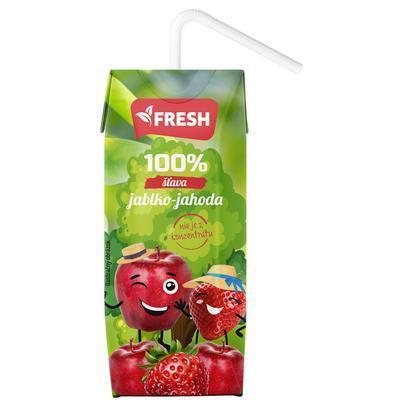 DŽÚS JABLKO-JAHODA 100% 0.25l FRESH