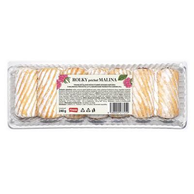 PEČIVO ČAJOVÉ ROLKY PRÍCHUŤ MALINA 240g FRESH
