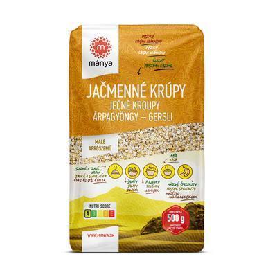 KRÚPY JAČMENNÉ MALÉ Č. 3 500g MÁNYA