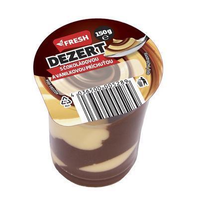 DEZERT MLIEČNY KAKAO-VANILKA 150g FRESH
