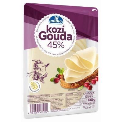 SYR KOZÍ GOUDA 45% PLÁTKY 100g MILKO