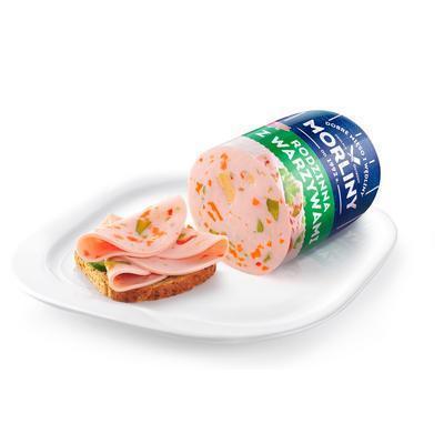 NÁREZ MORČACÍ SO ZELENINOU cca 1600g /VÁHA/ 27% PODIEL MÄSA MORLINY