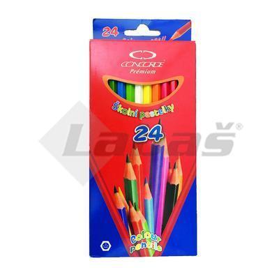 FARBIČKY ŠKOLSKÉ 24ks PRÉMIUM CONCORDE A1022
