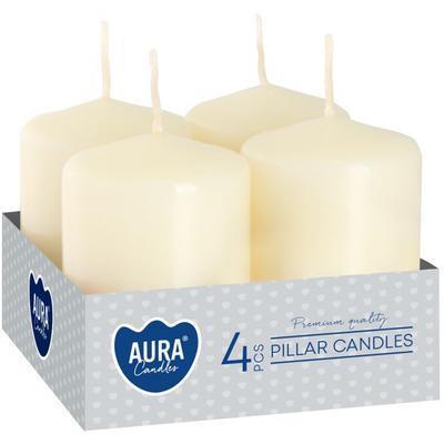 SVIEČKY ADVENTNÉ 60x40mm KRÉMOVÉ 4ks