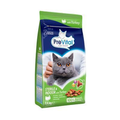 GRANULE MAČKA PREVITAL STERILE&INDOOR MORKA 1,4kg