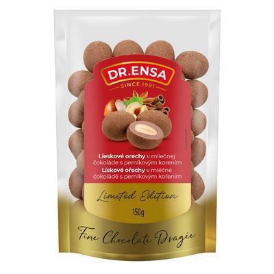 ORECHY LIESKOVCE V MLIEČNEJ ČOKOLÁDE S PERNÍKOVÝM KORENÍM 150g DR. ENSA