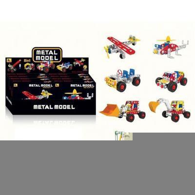 HRAČKA STAVEBNICA KOVOVÁ RÔZNE DRUHY # X640/X640(1-8)