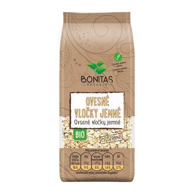 VLOČKY BIO OVSENÉ CELOZRNNÉ JEMNÉ 500g BONITAS