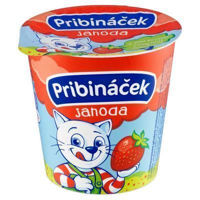 PRIBINÁČEK JAHODA VEĽKÝ 125g BEZLEP