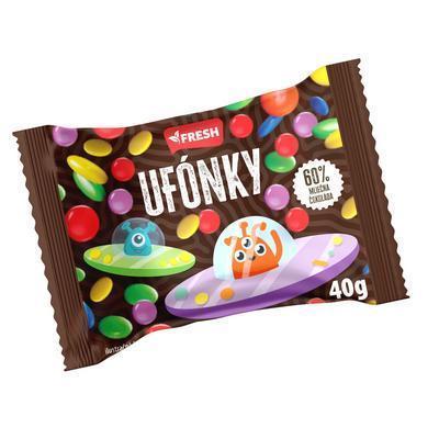 CUKRÍKY ČOKOLÁDOVÉ UFÓNKY 40g FRESH