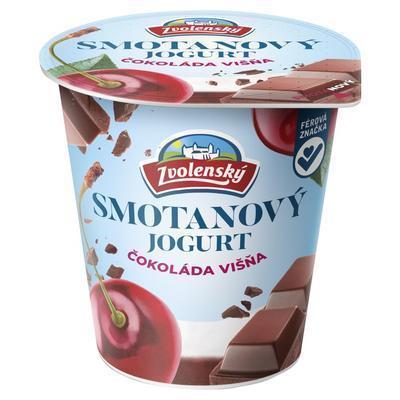 JOGURT SMOTANOVÝ ČOKOLÁDA-VIŠŇA 145g ZVOLENSKÝ