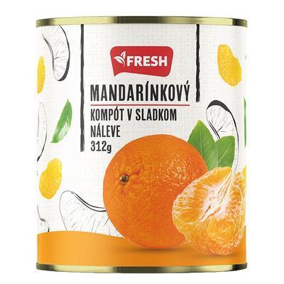 KOMPÓT MANDARÍNKY 312g / PP 175g FRESH