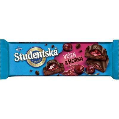 ČOKOLÁDA ŠTUDENTSKÁ PEČAŤ HORKÁ VIŠŇA 240g