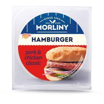 HAMBURGER BRAVČOVO HYDINOVÝ 250g VB 60% PODIEL MÄSA MORLINY
