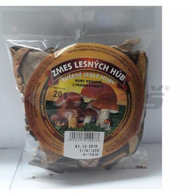 HUBY SUŠENÉ ZMES LESNÝCH HÚB KRÁJANÉ 20g SÁČOK